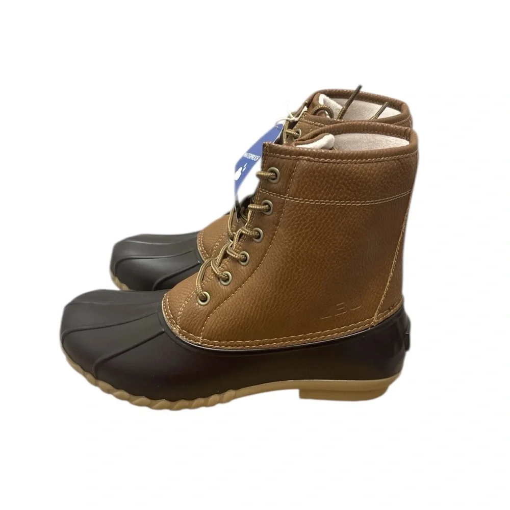 New in Box JBU Jambu Men's Size 12 Dk Brown & Tan Waterproof Boots